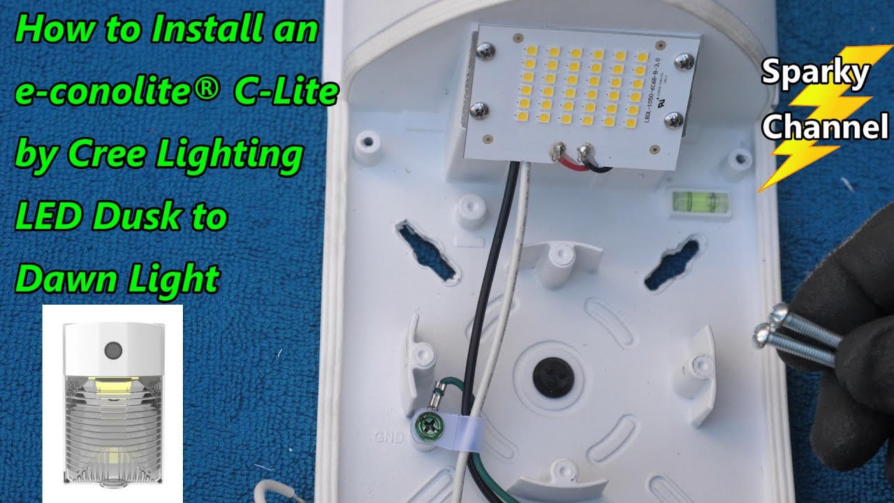 How to Install an e-conolight&reg; C-Lite by Cree LED Wall Mount Dusk to Dawn Light