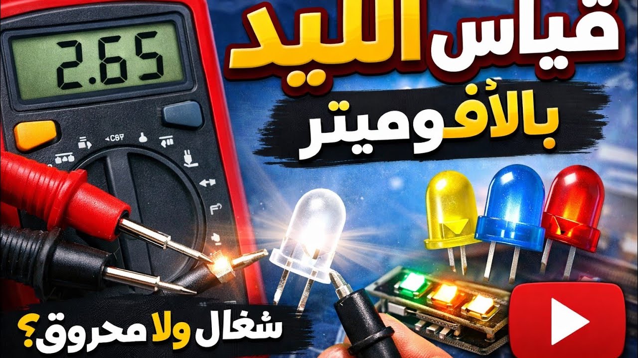 📟 قياس الليد بالأفوميتر | حركة بسيطة هتوفر عليك فلوس