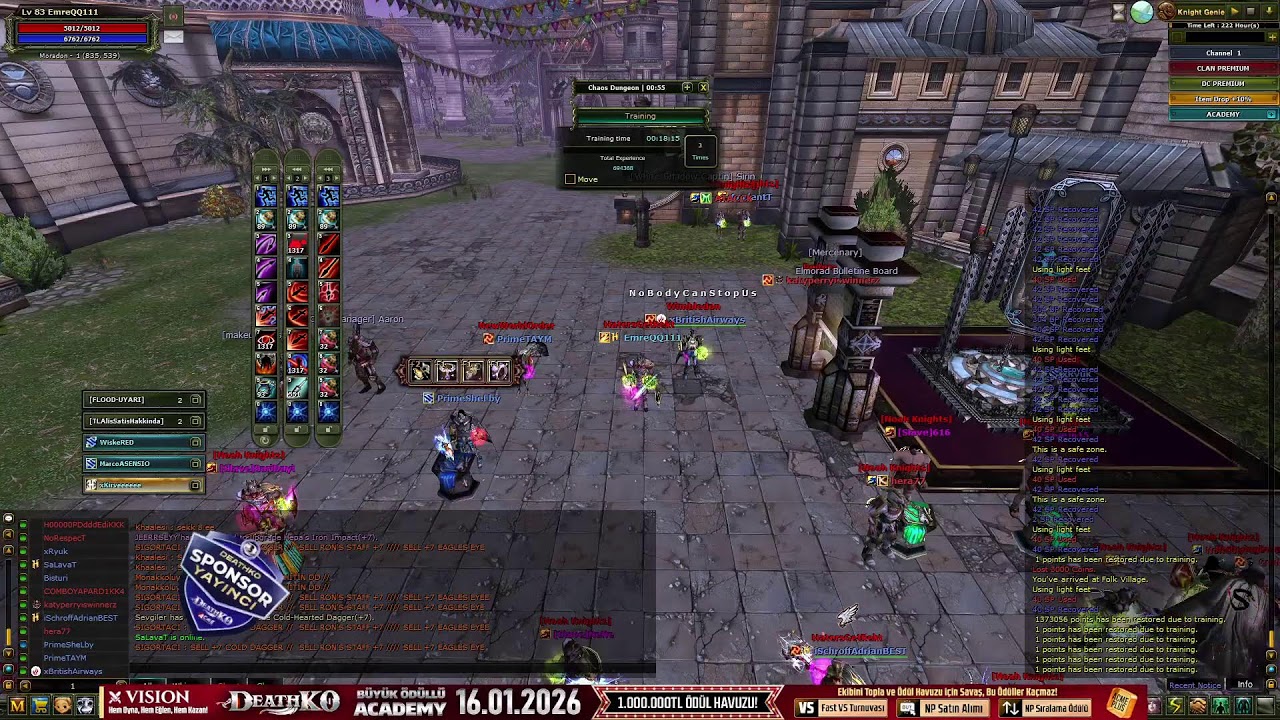 #DeathKO Vision Academy!  - iSchroffFORCEEEEEE PK & Farm Yayını