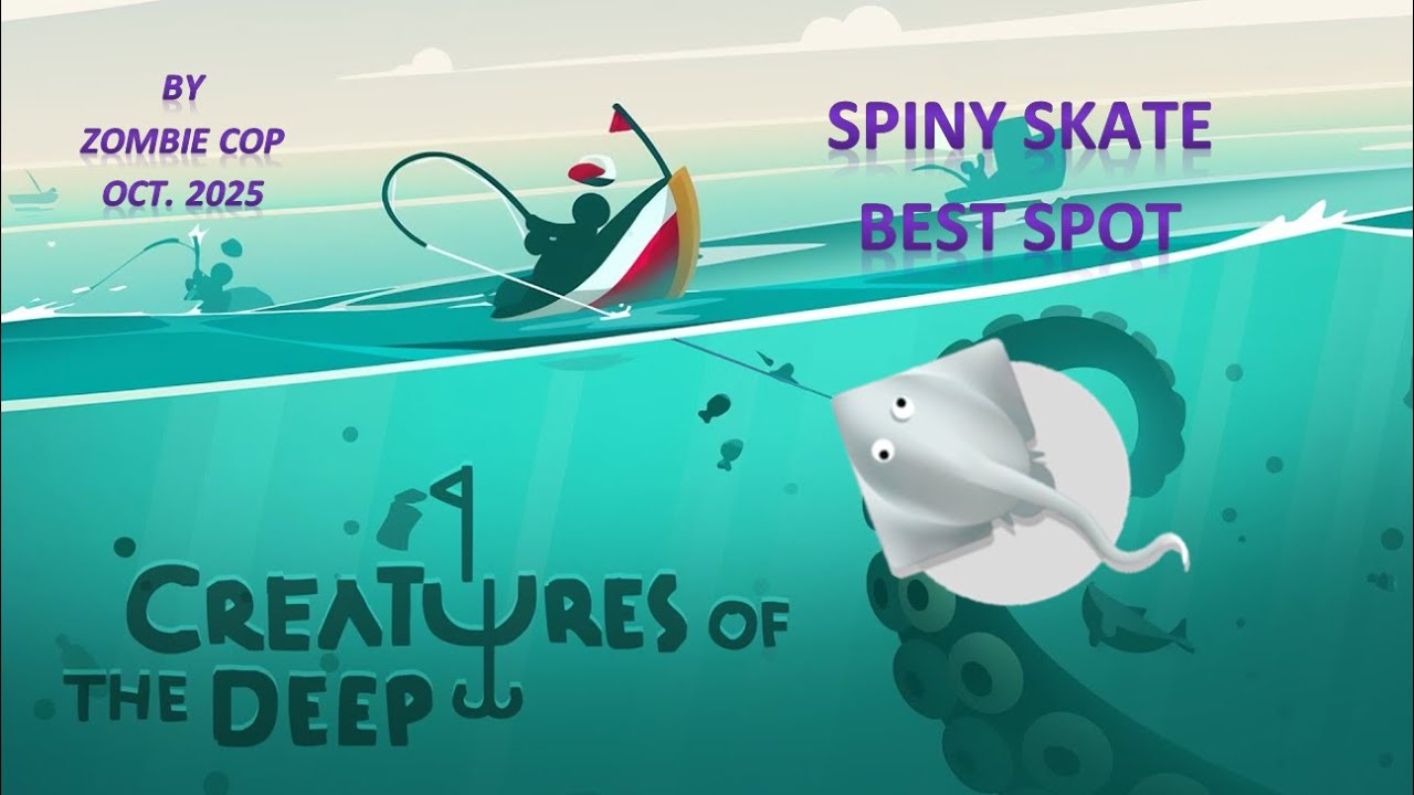 Creatures of the deep - Spiny skate, raie blanche, Arraia branca (Alaska) best spot