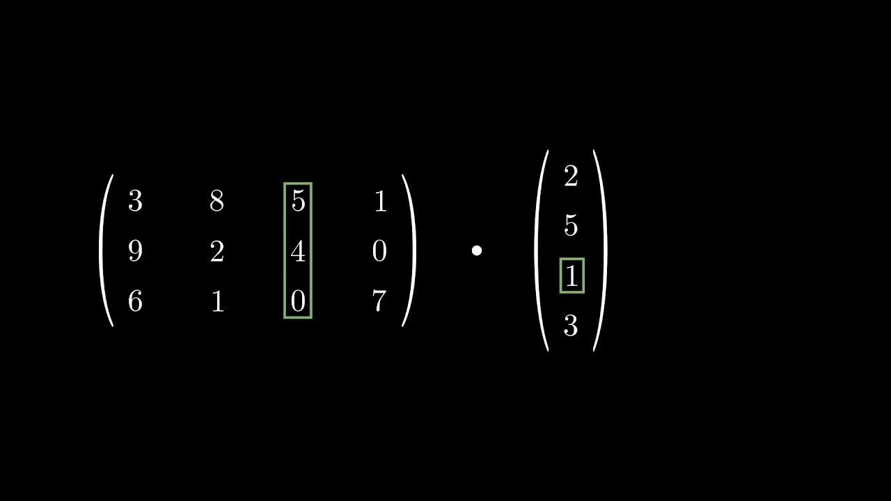 Multiplikation von einer Matrix mit einem Spaltenvektor