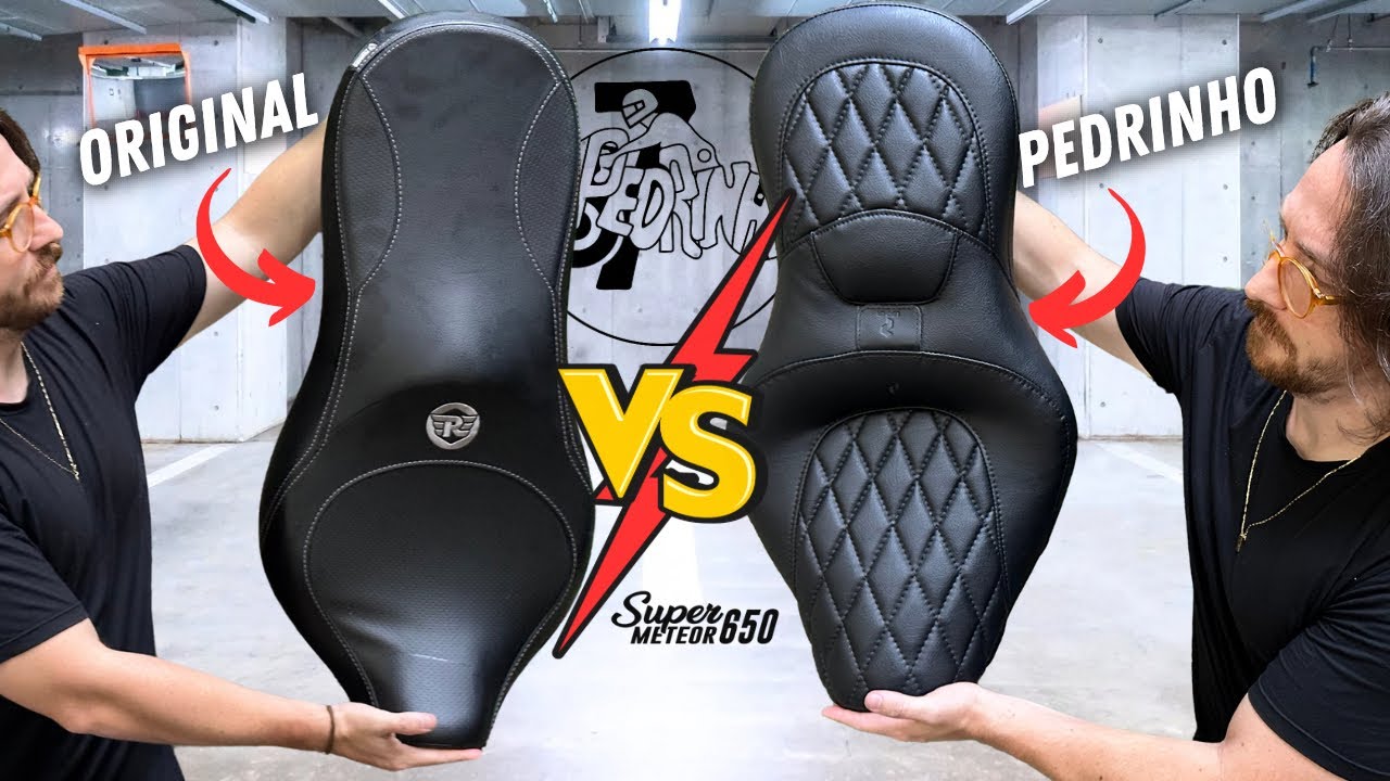 🔥 PEDRINHO BANCOS VS BANCO TOURING ORIGINAL NA SUPER METEOR 650 - QUAL VALE MAIS A PENA? 🔥