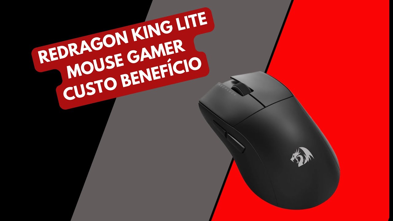Unboxing Redragon King Lite - Mouse custo benefício