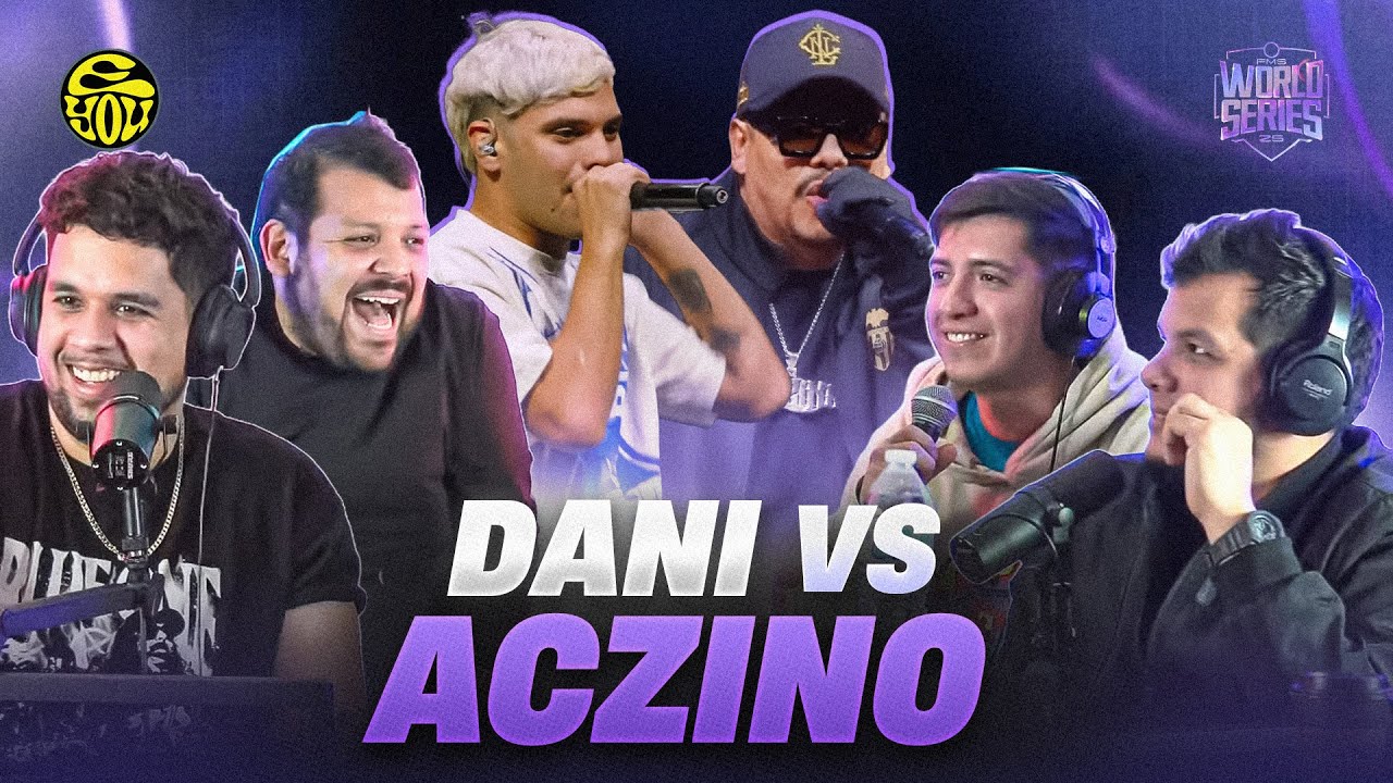 SE NOTA QUE DANI NO QUIERE ESTAR AQUÍ - Reacción a ACZINO vs DANI - FMS WS - EYOU TV