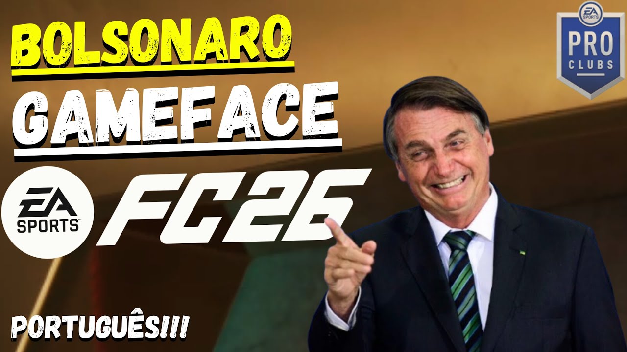 O Bolsonaro no EA FC 26?! Veja como criar essa Game Face no Pro Clubs 😳⚽ #54