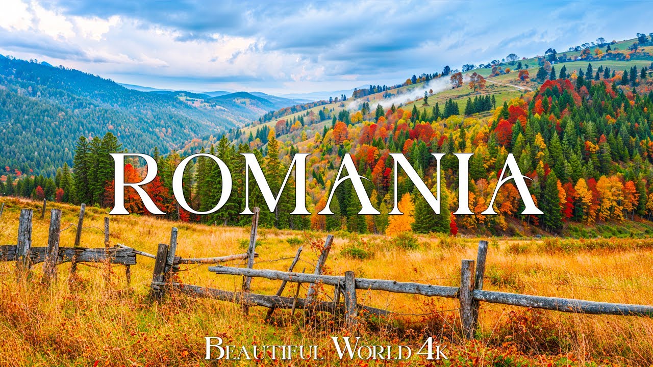 Romania 4K Amazing Autumn Film - Meditation Relaxing Music - Autumn Landscape