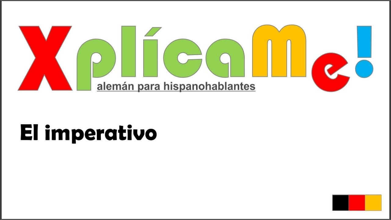 El imperativo. Xplícame - Martin Reichenauer