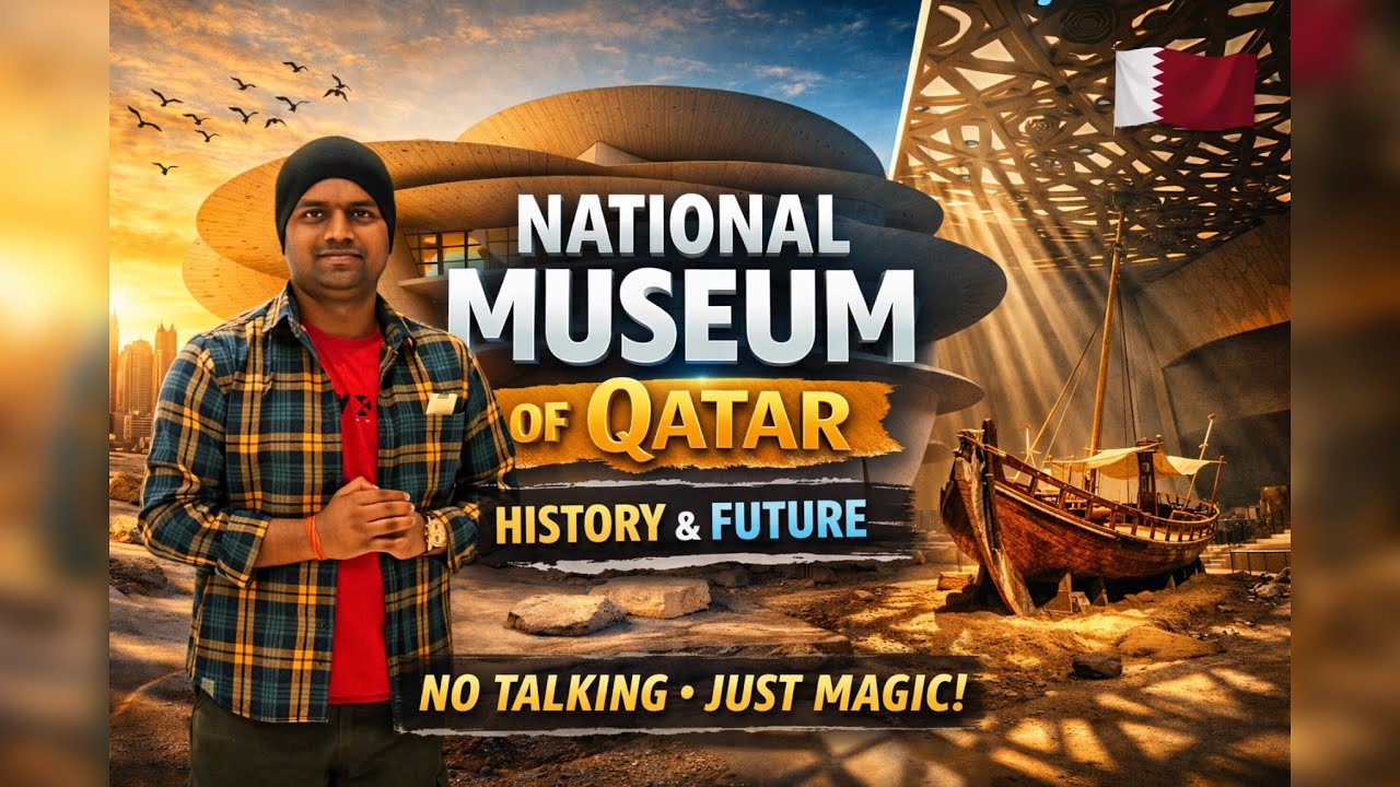 National Museum Doha | No Talking, Just Experience 🎧 | Qatar Travel Vlog