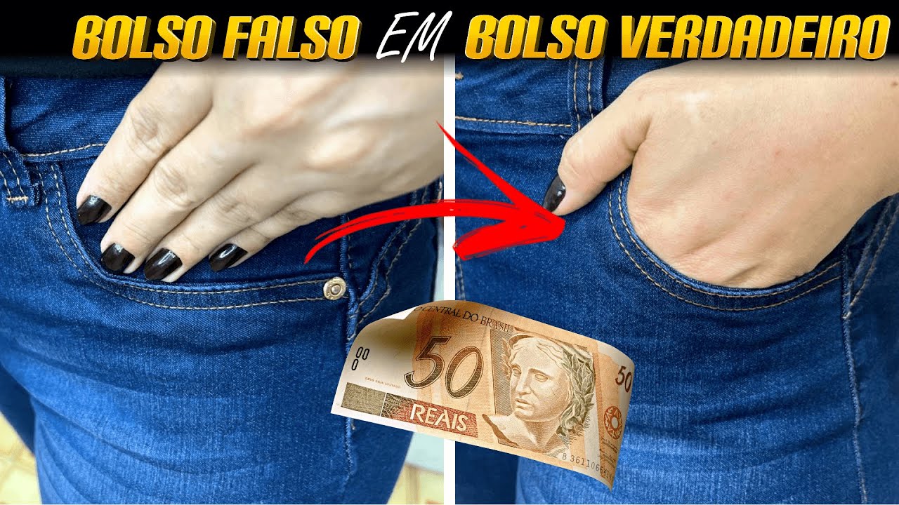 TRANSFORME BOLSO DE CALÇA FALSO EM VERDADEIRO [PASSO A PASSO]