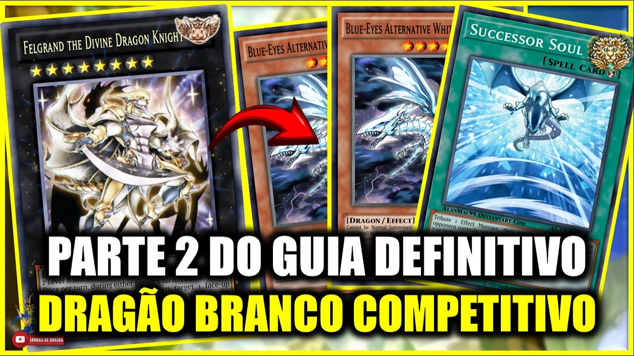 DECK PARA INICIANTES: GUIA PARTE 2 : COMO MONTAR DRAGÃO BRANCO DE OLHOS AZUIS YUGIOH! DUEL LINKS