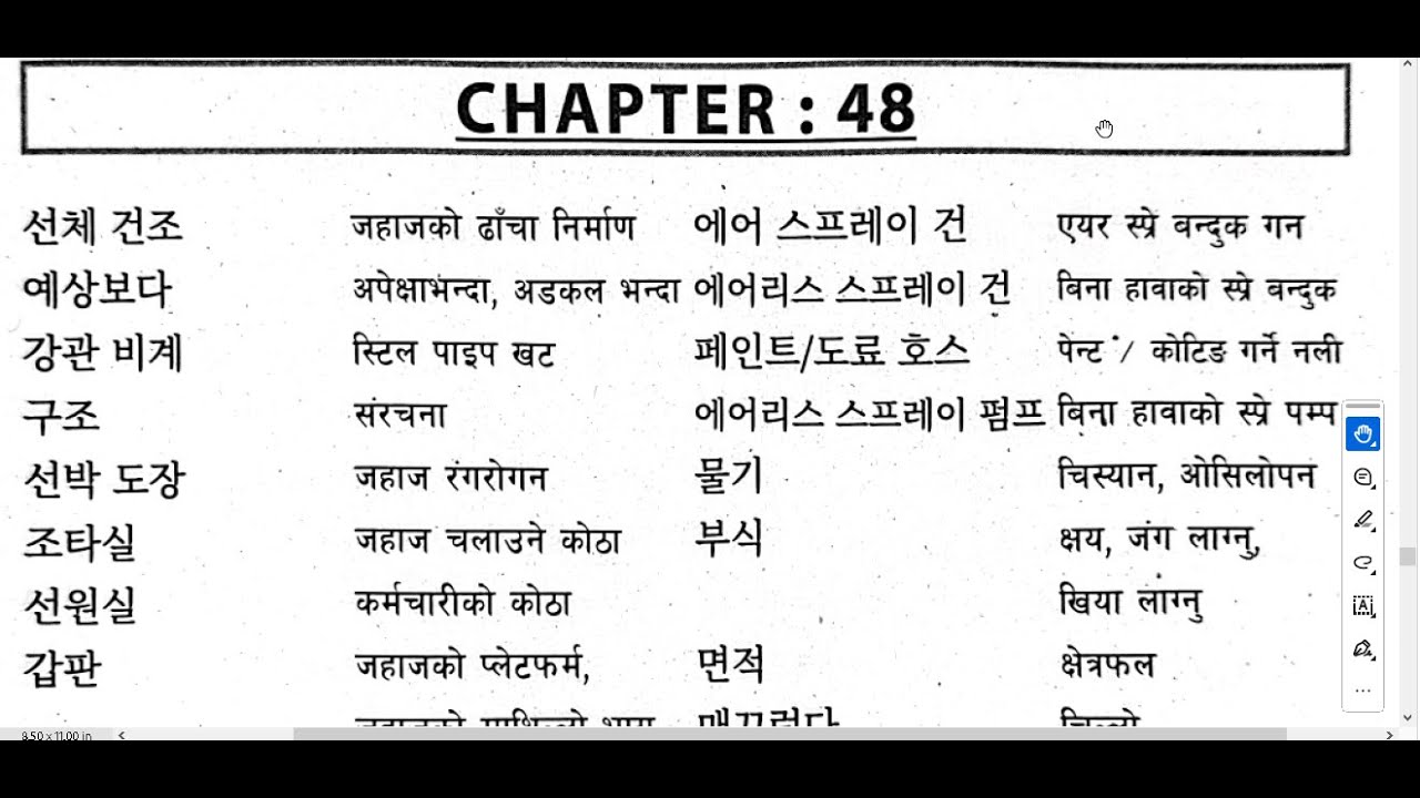 UNIT 48 NEW EPS COURSE BOOK KOREAN NEPALI MEANINGS