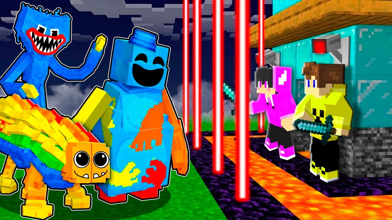 La Base MÁS SEGURA contra Poppy Playtime en Minecraft!