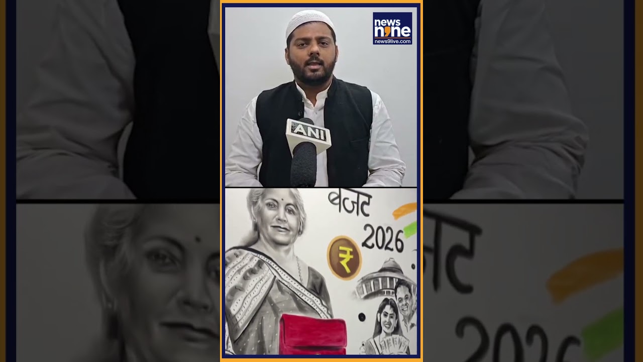 UP-based artist creates charcoal portrait of FM Nirmala Sitharaman ahead of Union Budget 2026