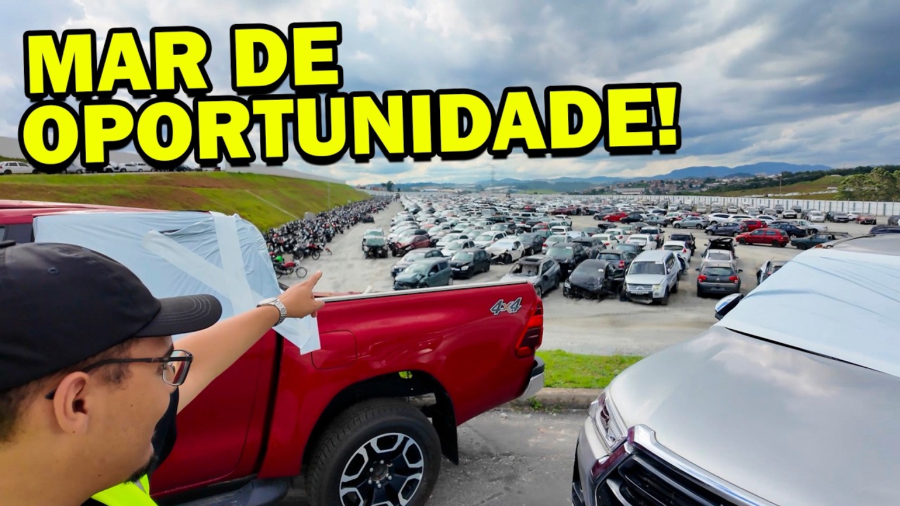 UM MAR DE CARRO E MOTOS INDO PARA LEILÃO - OPORTUNIDADE DE PREÇO BAIXO!