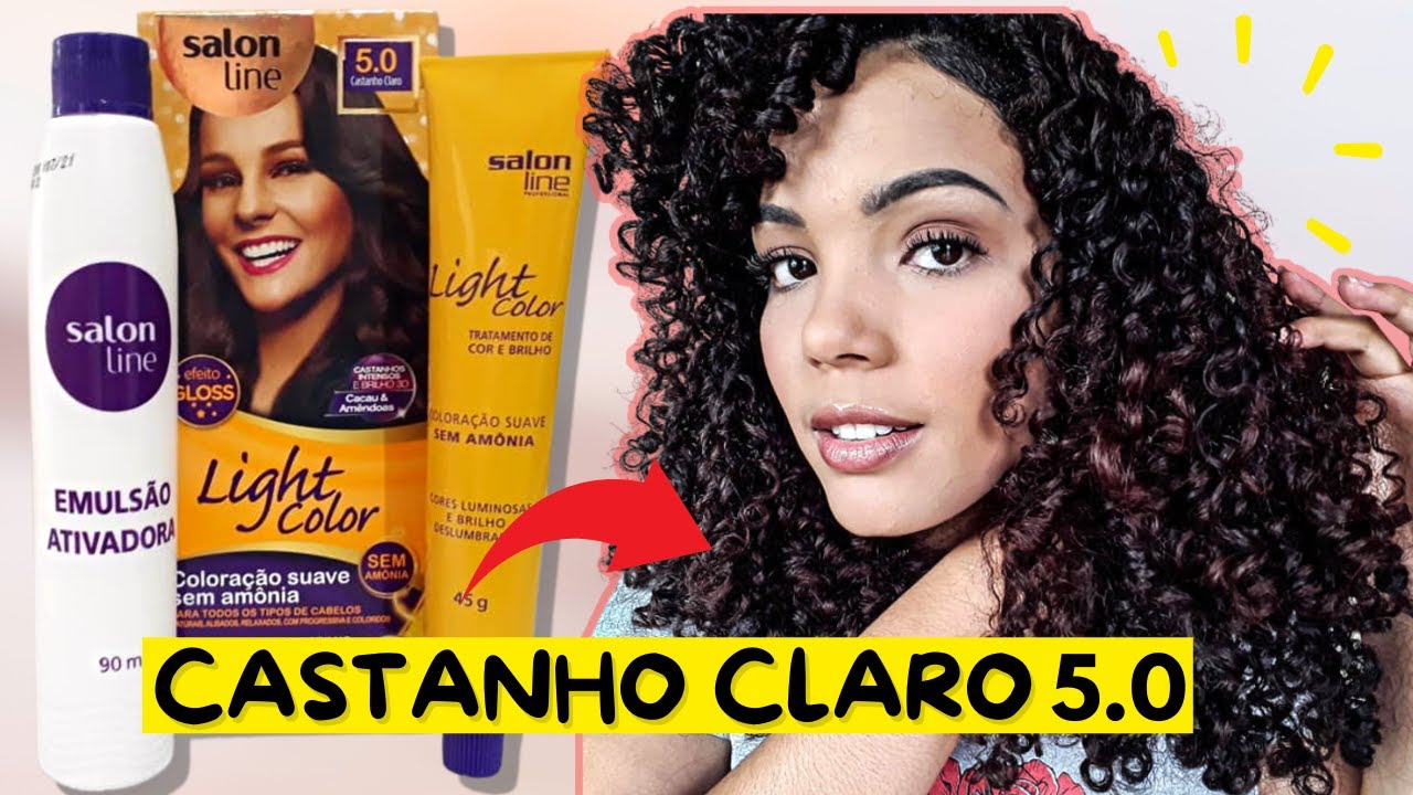 TONALIZEI COM CASTANHO CLARO 5.0 DA SALON LINE - SEM AMÔNIA