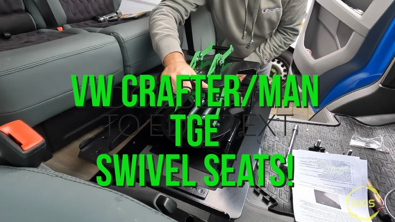 Installing R&J Swivel bases on the double and single seats on a 2017 onwards MAN/VW