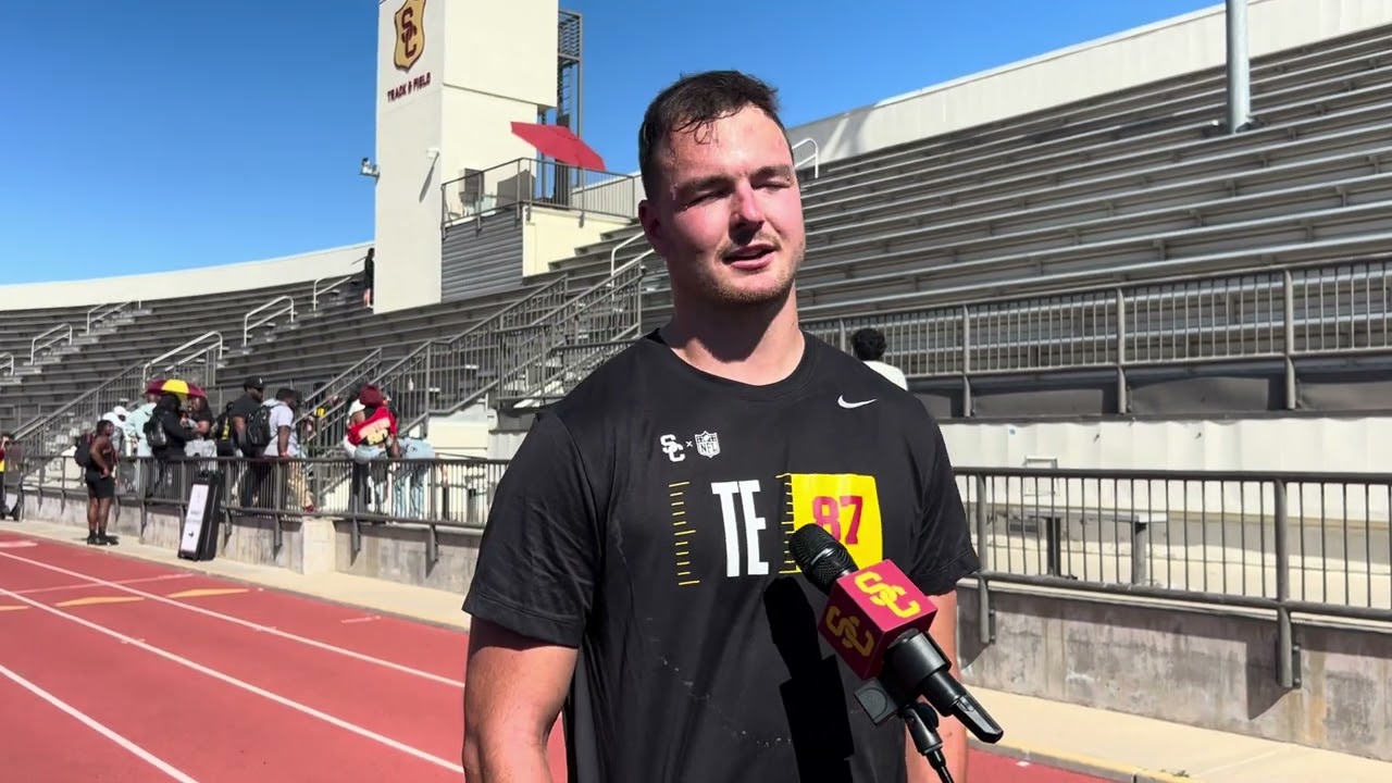 Тайт-энд USC Лейк МакРи о процессе участия в NFL Combine, дне открытых дверей для профессионалов ...