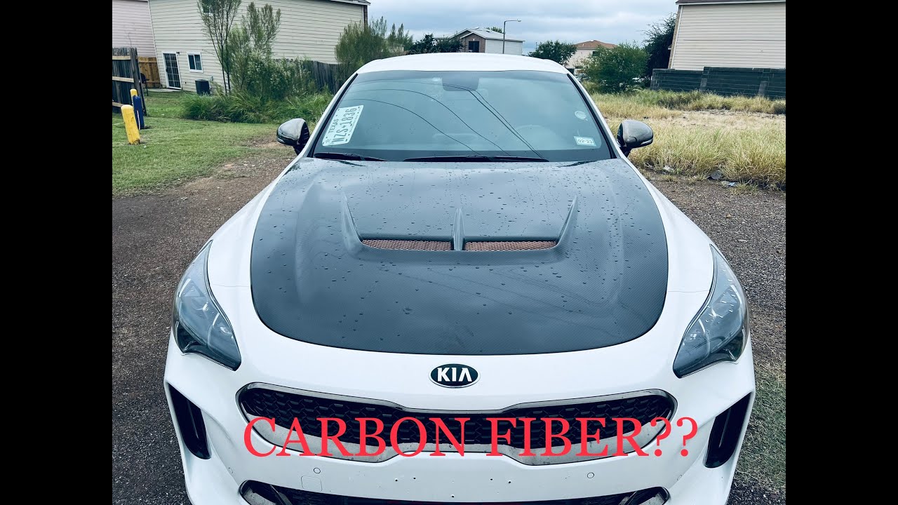 Kia Stinger Carbon Fiber ARK S-FX Hood  with Vented Center