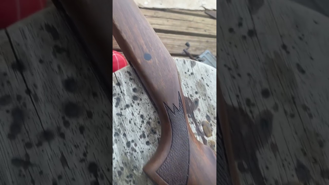 Remington 700 walnut stock refinishing progress