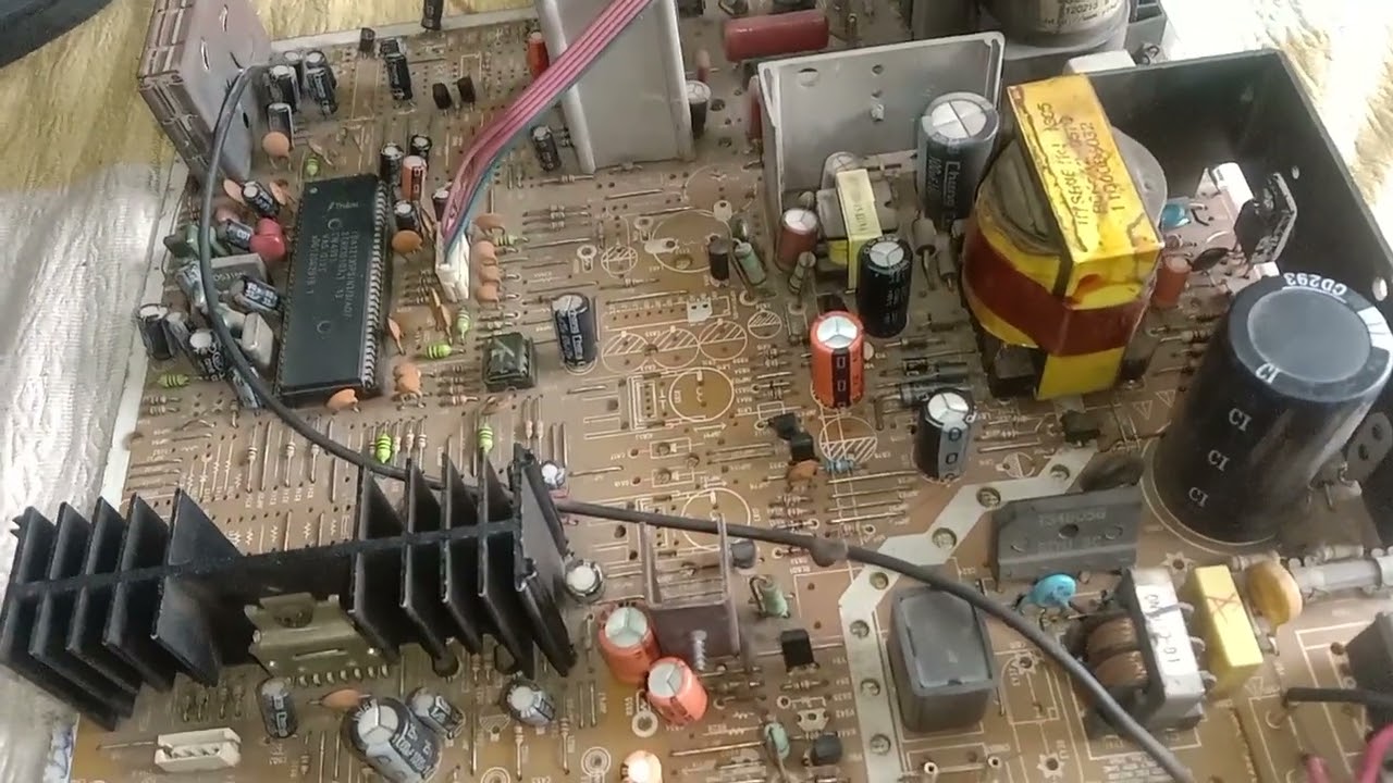 vediocon/ Sansui crt tv red light blinking problem
