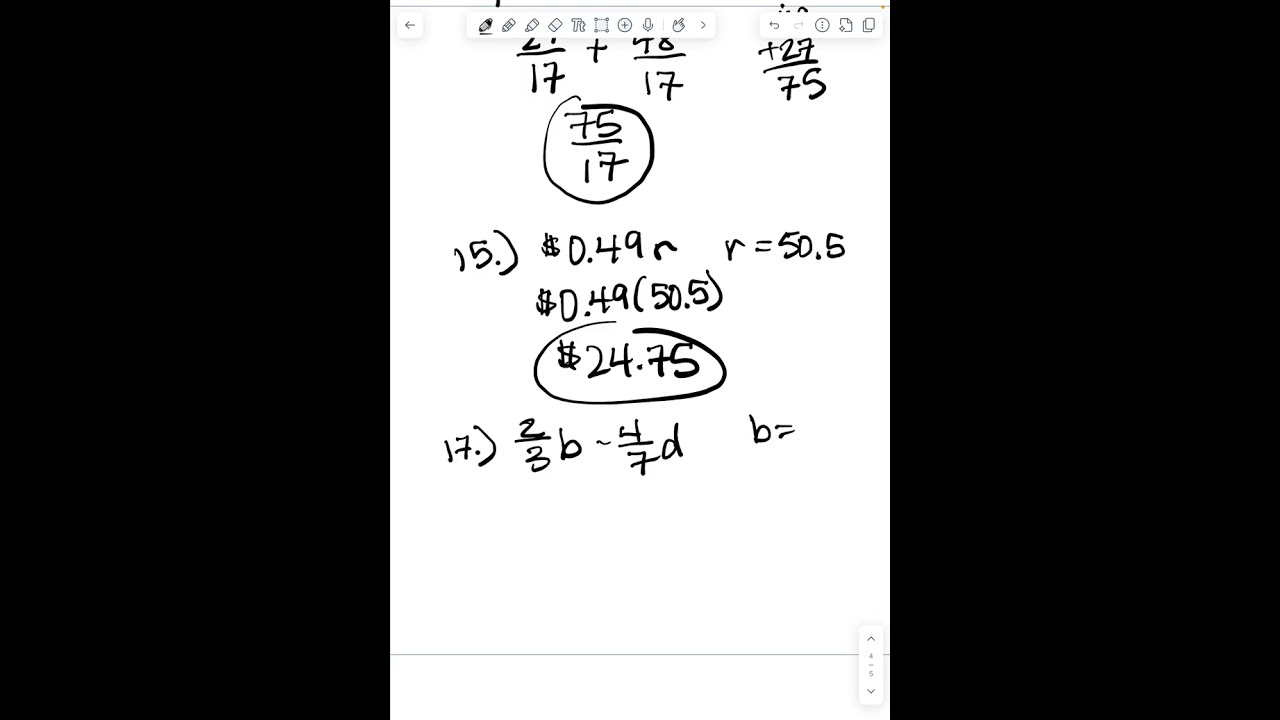 BJU Press Pre Algebra 5.4