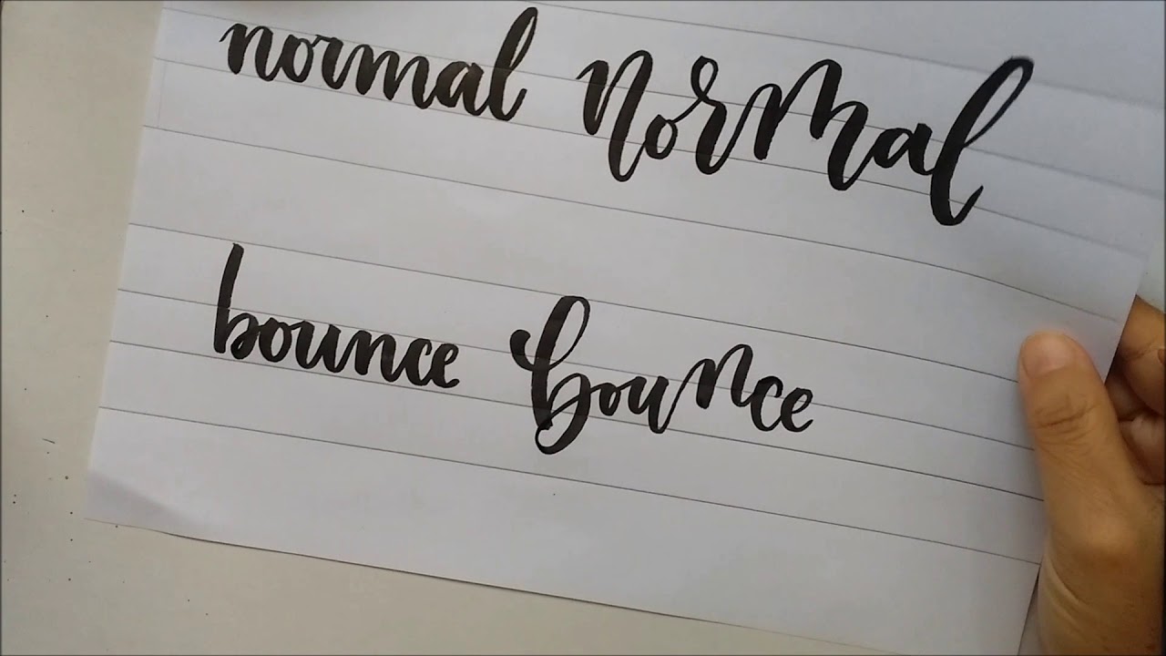 TUTORIAL DE BOUNCE LETTERING