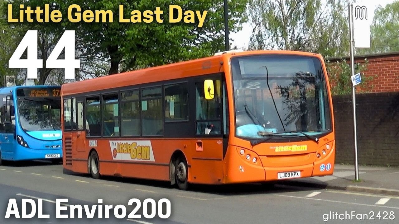Last Day of Little Gem: ADL Enviro200 LJ09KPX on 44