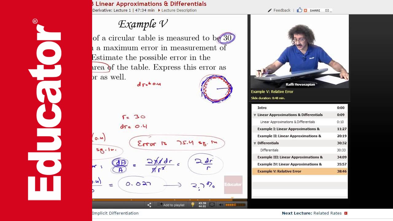 Possible and Relative Error | AP Calculus AB