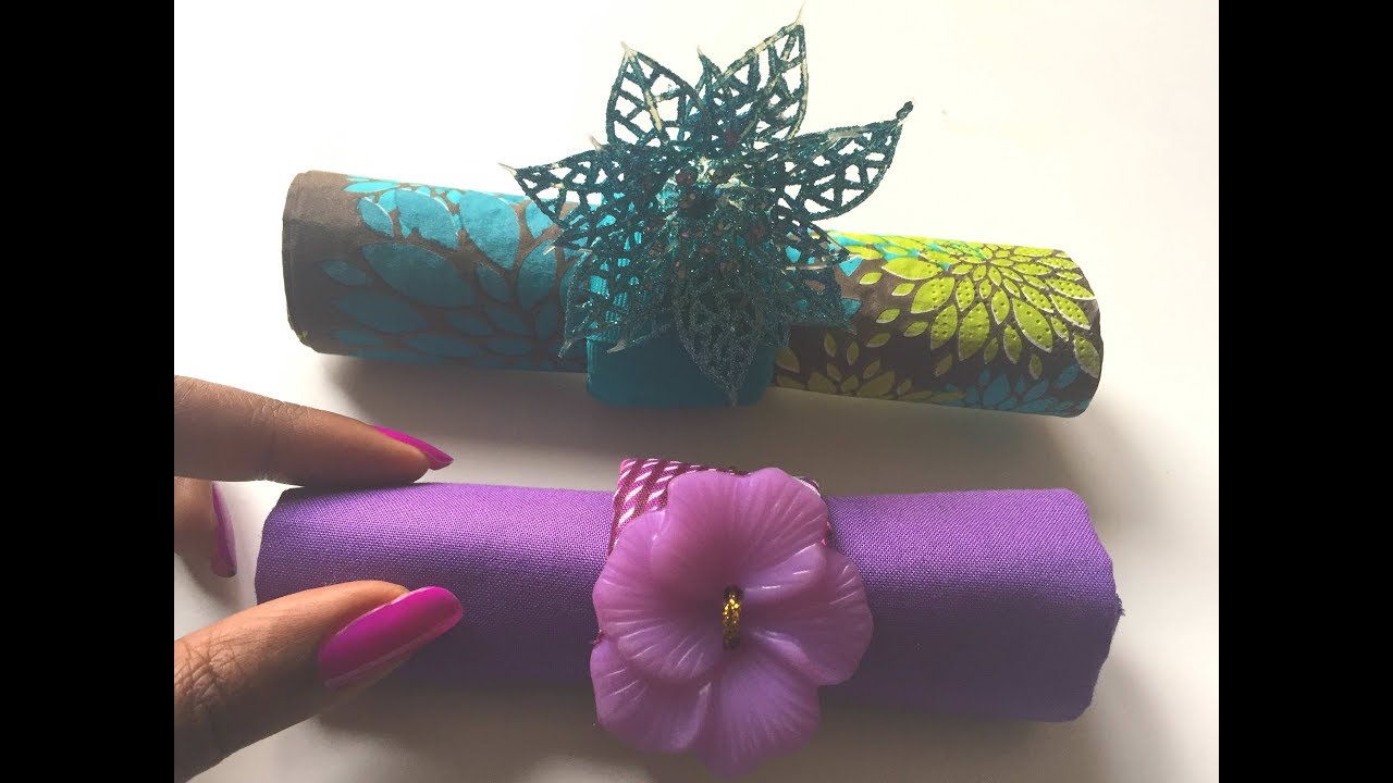 DIY - 2 ASTUCES pour réaliser un ROND DE SERVIETTE