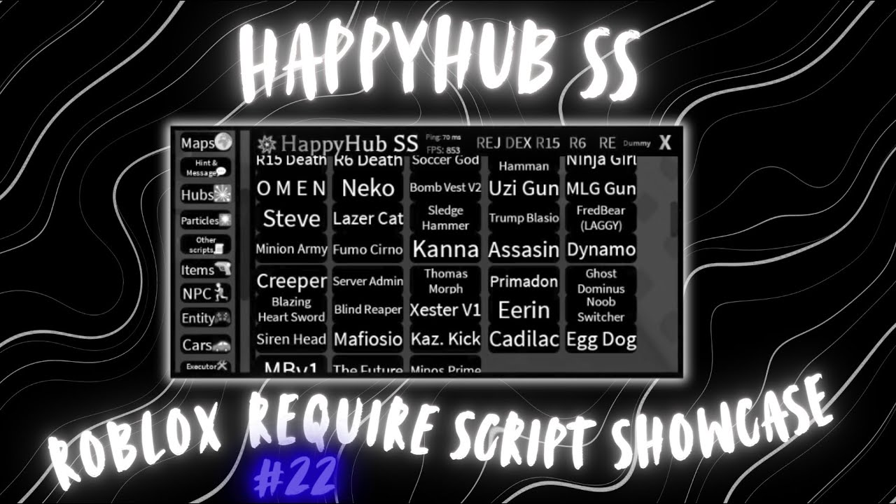 Roblox Require Script Showcase #22 | HappyHub SS V1