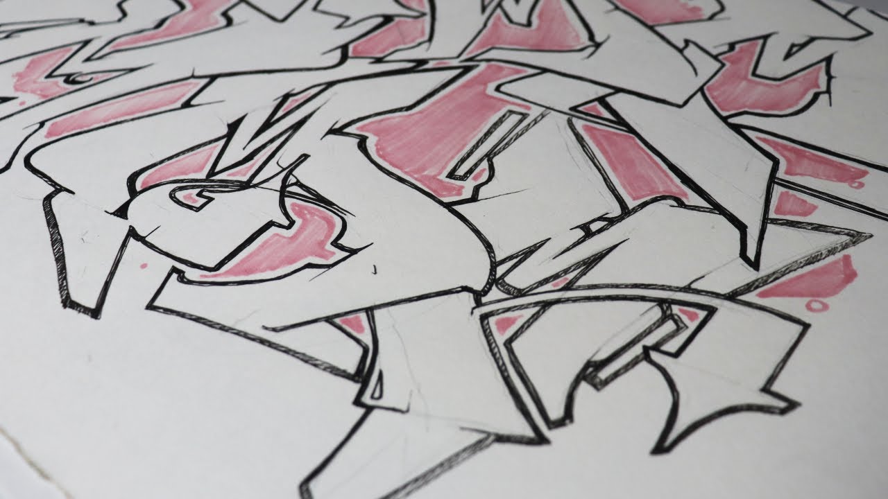 How to draw the graffiti letter M (6 Different ways)