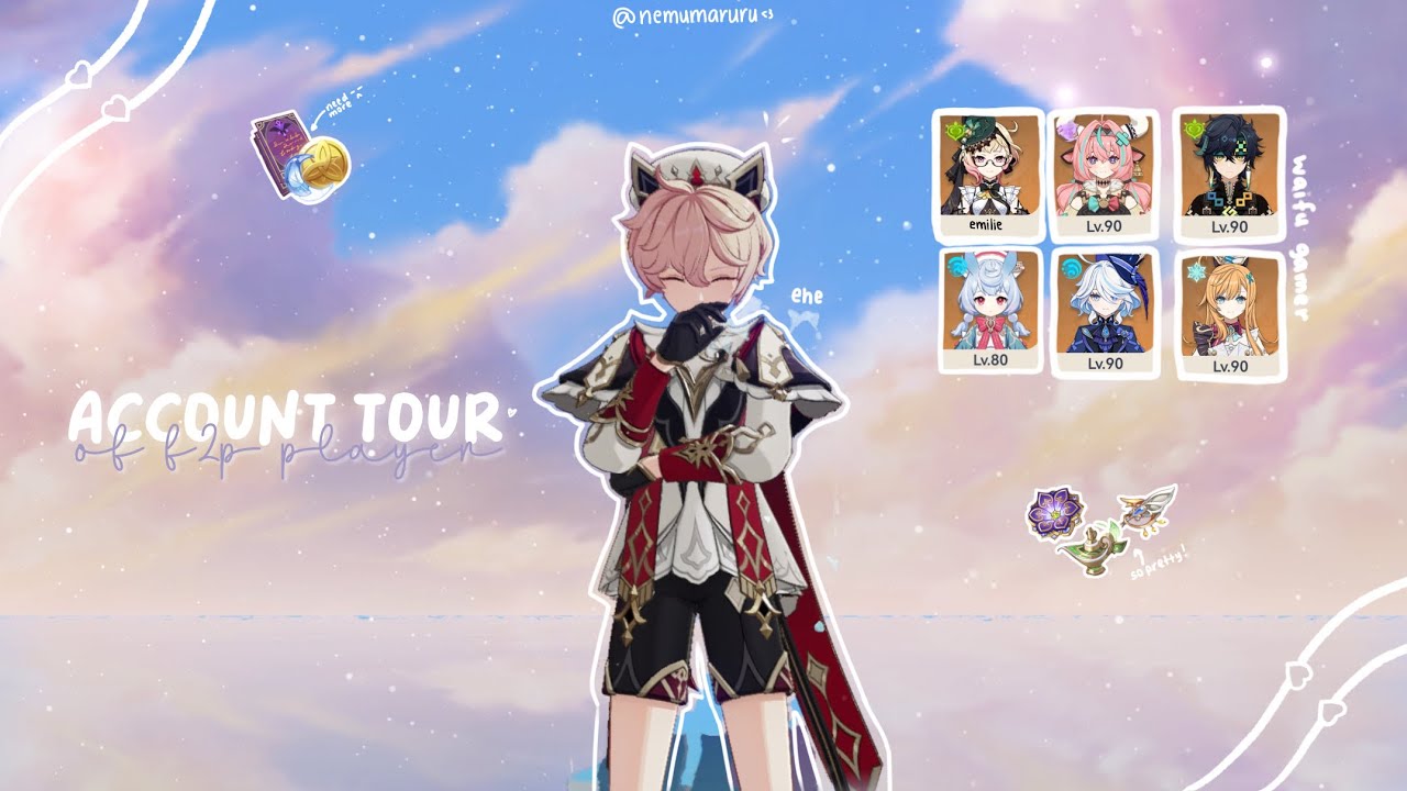 5 years old genshin account tour 𝜗ৎ ⊹ ࣪ ˖