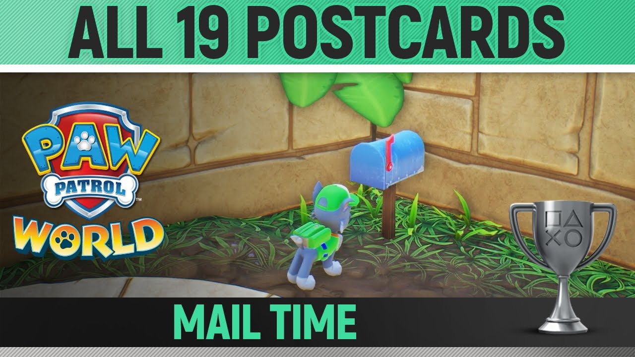 PAW Patrol World - All 19 Postcards - Full Game 🏆 Mail time