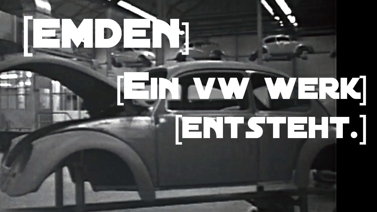Das VW Werk Emden 1965 / K&auml;fer Produktion.