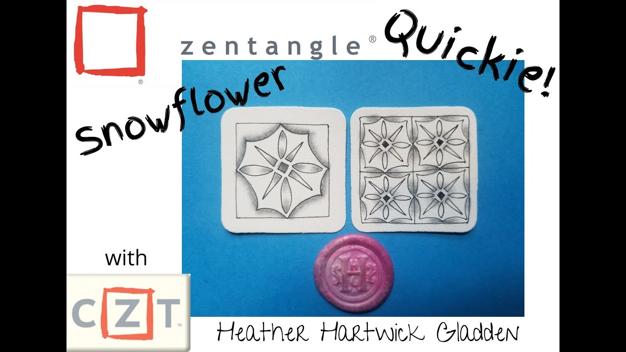 Snowflower | Zentangle® Quickie