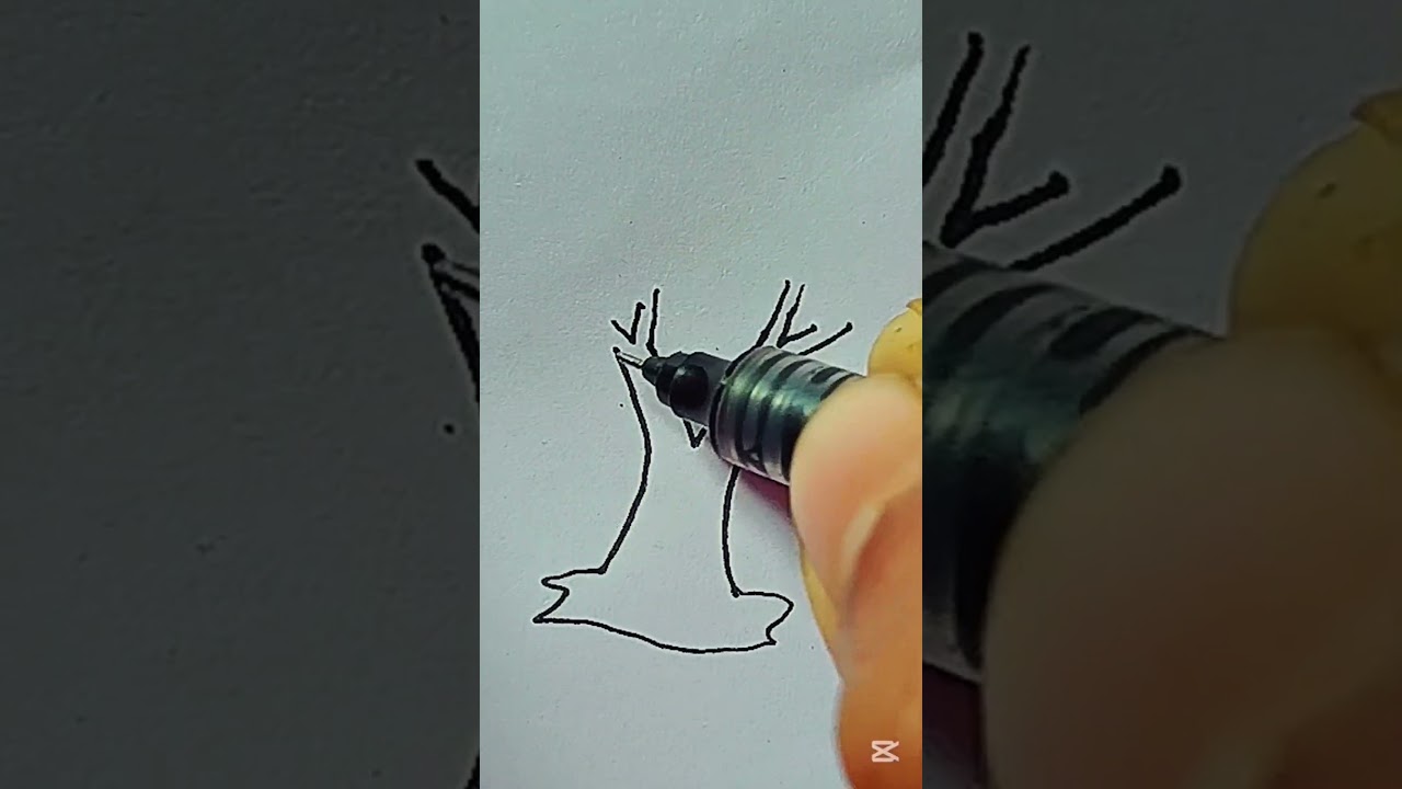 Draw A tree very easily with V.