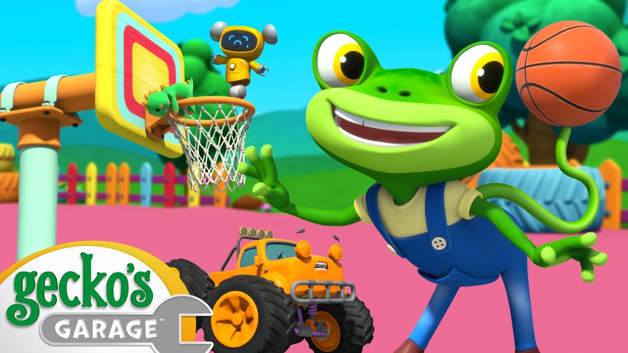 Gecko Basketball Bedlam! | Gecko's Garage | Trucks For Children | Cartoons For Kids