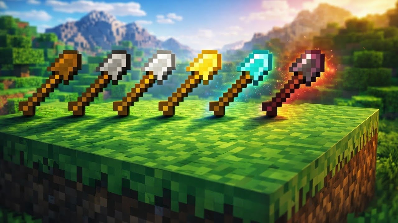 Minecraft Shovel Speed Test 🪏