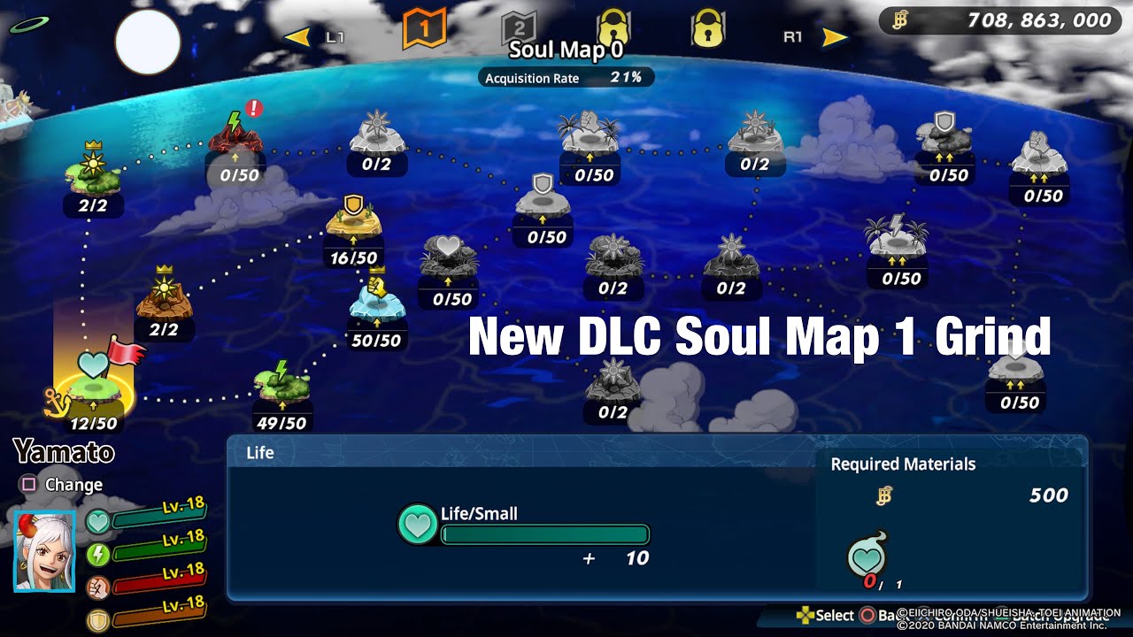 One Piece Pirate Warriors 4- Grinding Soul Map