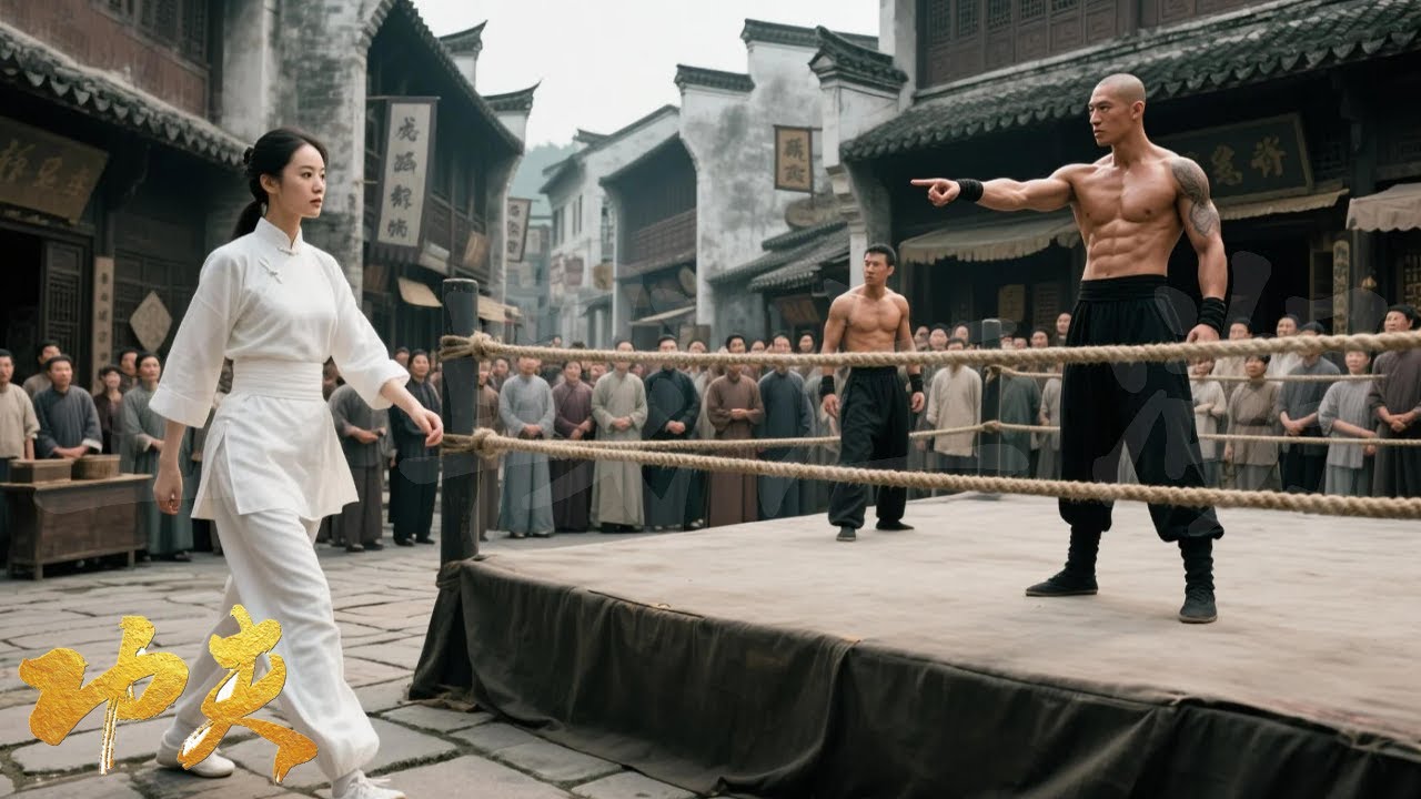 惡霸囂張挑釁美女，沒想到她是百家拳高手，一拳秒殺！ # Kung Fu # 中國功夫 # 動作片# 女拳