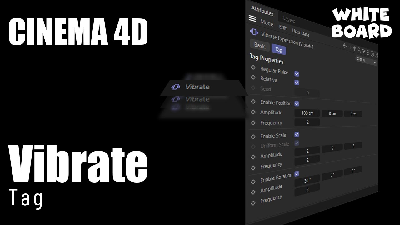 Cinema 4D | Vibrate Tag - شرح ڤيبرات تاج فى سينما فور دى #تعلم_جرافيكس بالعربى