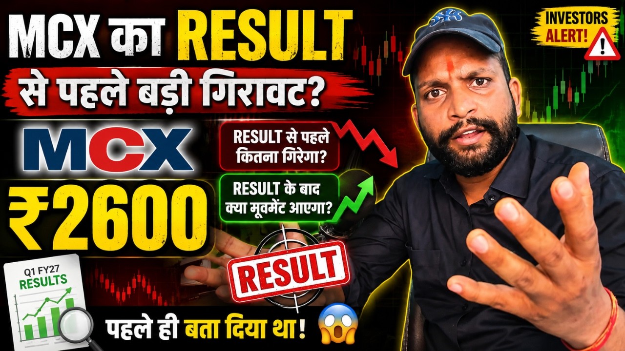 MCX Result से पहले कितनी गिरावट? 😱 पहले ही बता दिया था! Result के बाद क्या होगा?