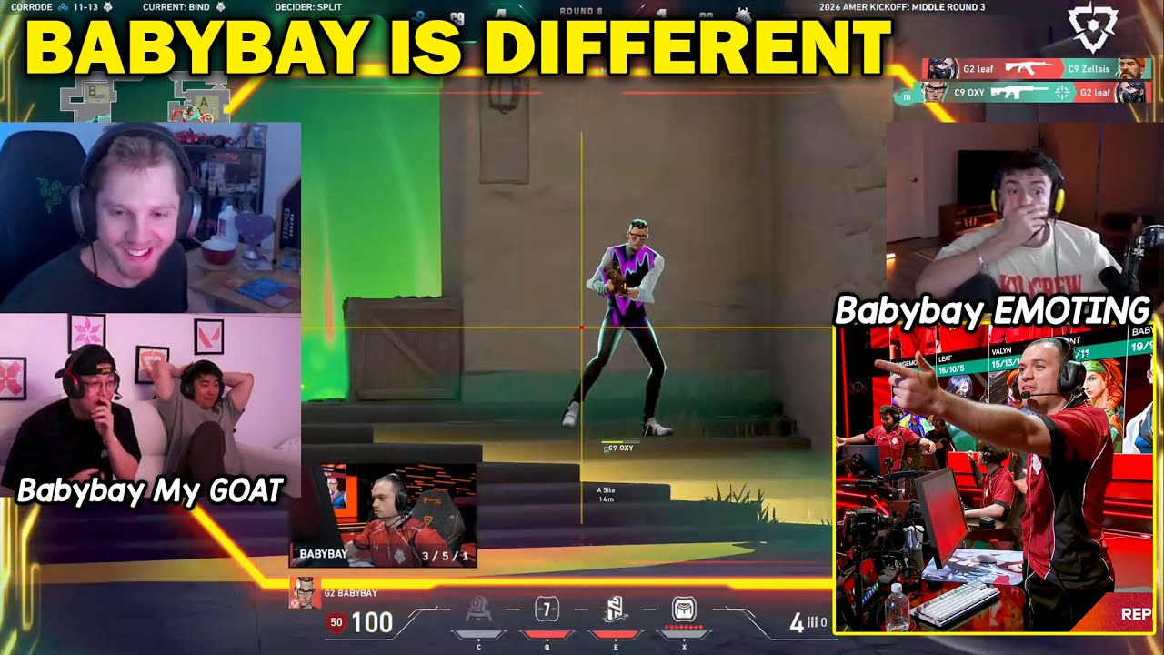 Shanks s0m Demon1 & Tarik React to G2 Babybay’s INSANE ISO & Chamber Performance vs C9