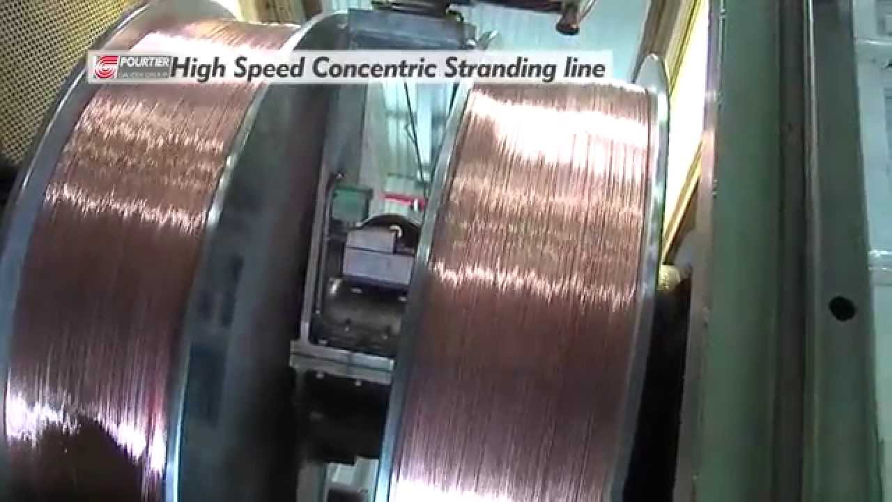 POURTIER High Speed Concentric Stranding line