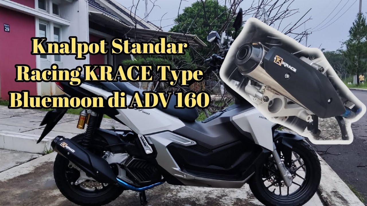 KNALPOT K RACE STANDAR RACING TYPE BLUEMOON DI ADV 160