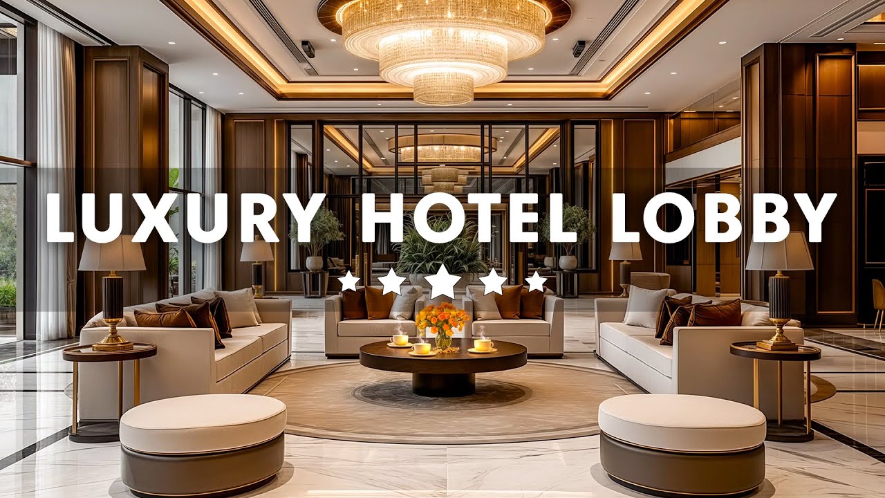 Luxury Hotel Lobby Music - Relaxing Jazz Saxophone  Music | Calm Background Music for Stress Relief