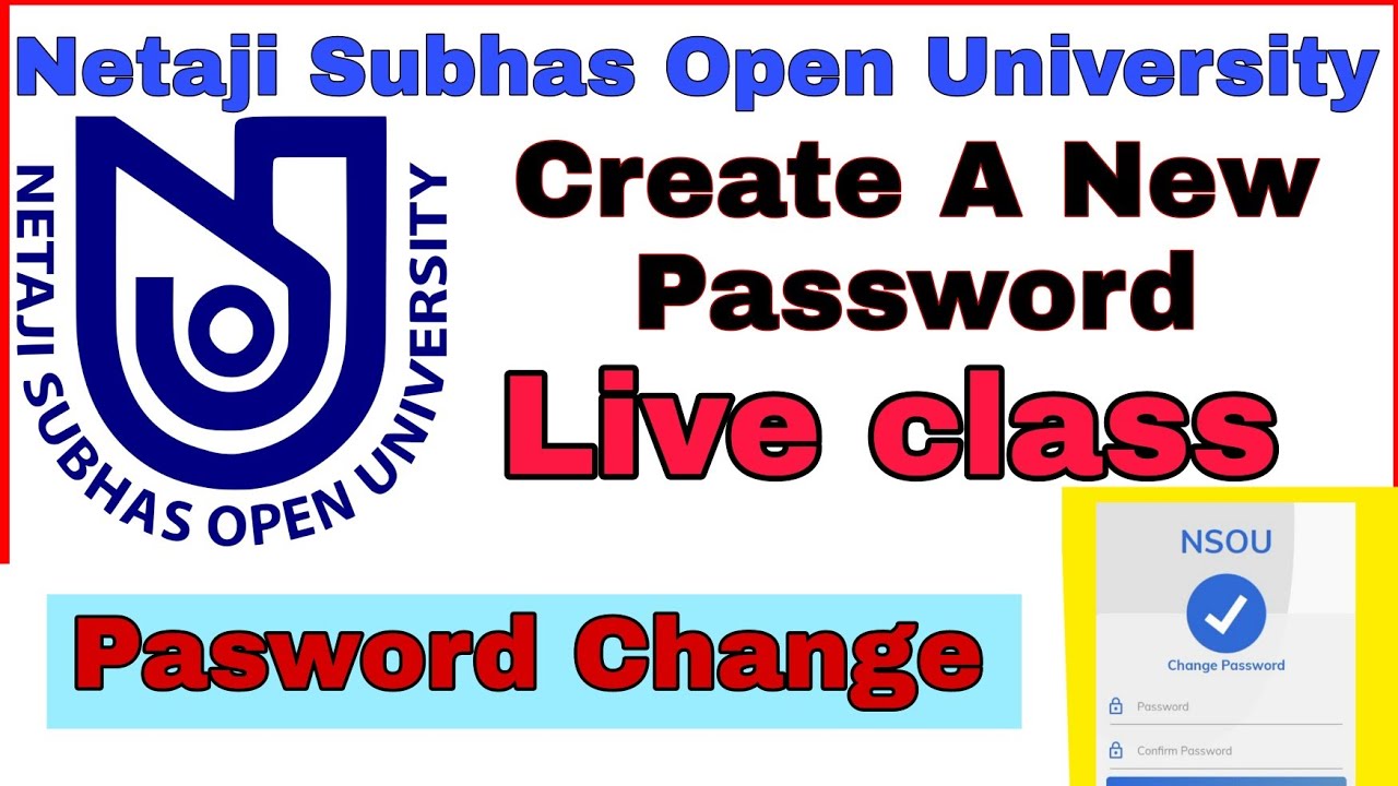NSOU App pasword change | Nsou App login process | NSOU APP ONLINE CLASS Routine 2022 #Forgotpasword