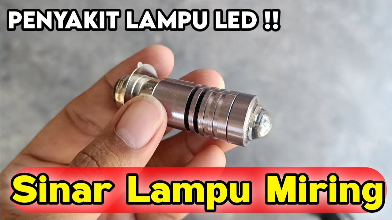 Cara mengatasi cahaya Lampu LED miring, Sinar lampu LED miring