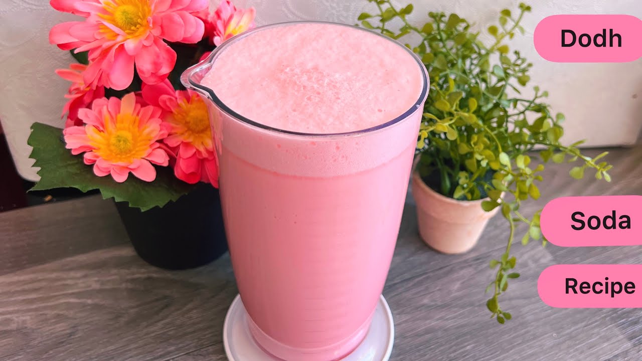 Very refreshing Doodh Soda Recipe || How to make Soda Milk || Roh Afza Rose Drink