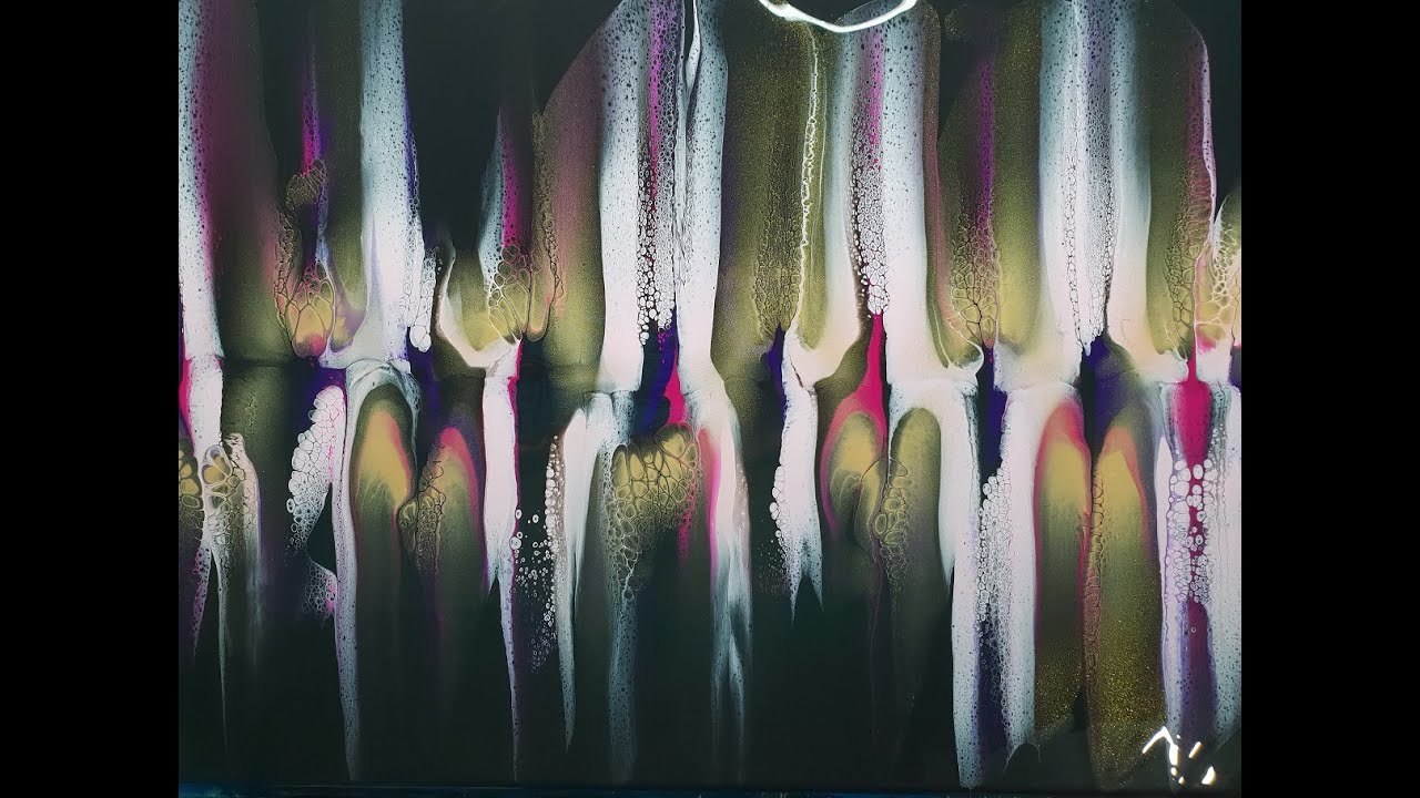 #52 - ghost swipe pinks and purple with 24k gold